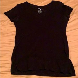 Black V-Neck Tee
